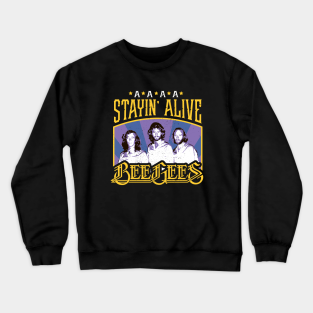 Bee Gees Crewneck Sweatshirt - Bee Gees band by VizRad